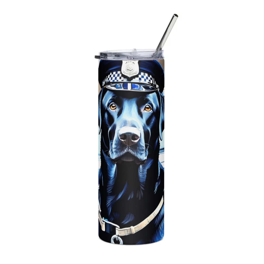 PugMug Custom Black Labrador Retriever Stainless Steel Tumbler