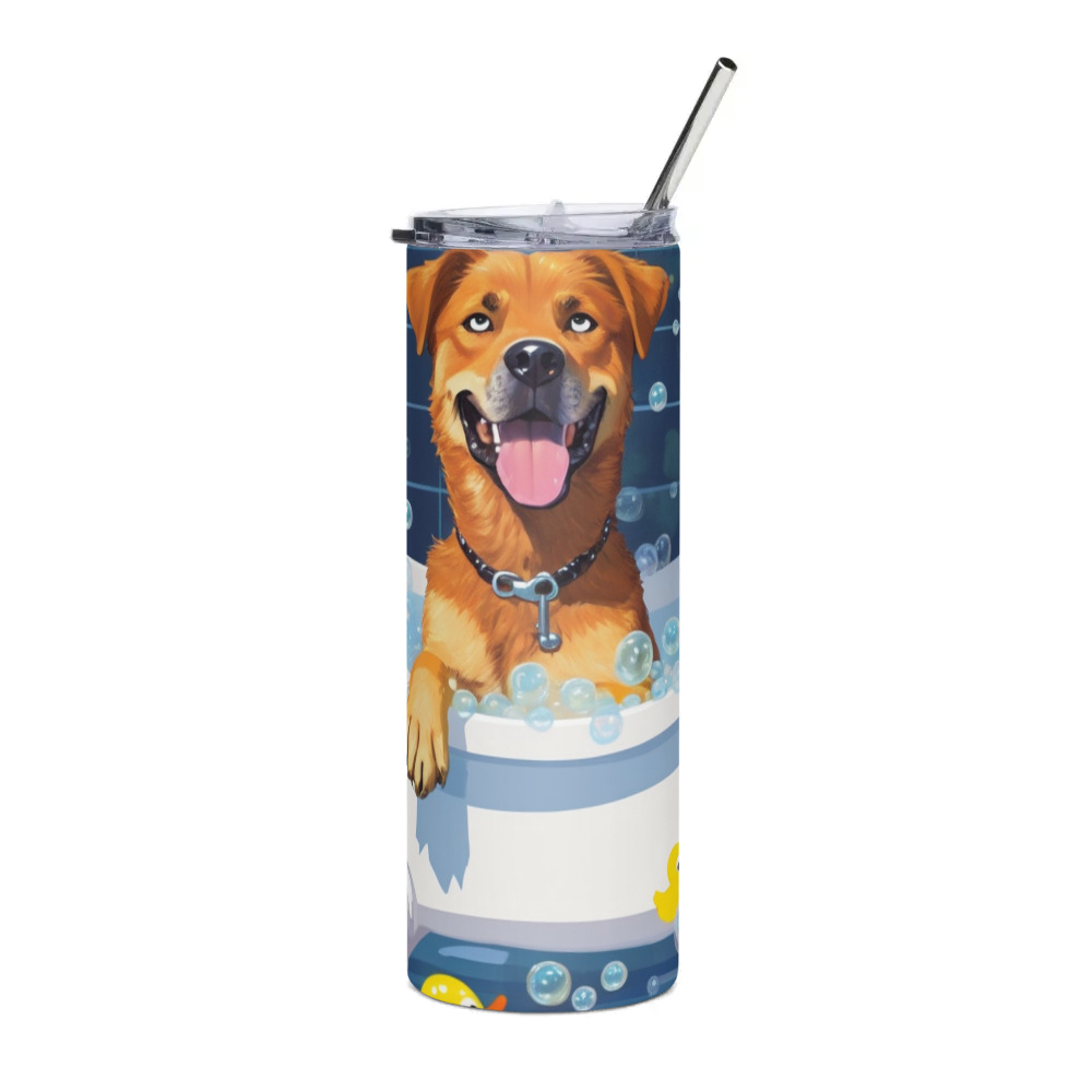 PugMug Custom Blue Stainless Steel Tumbler