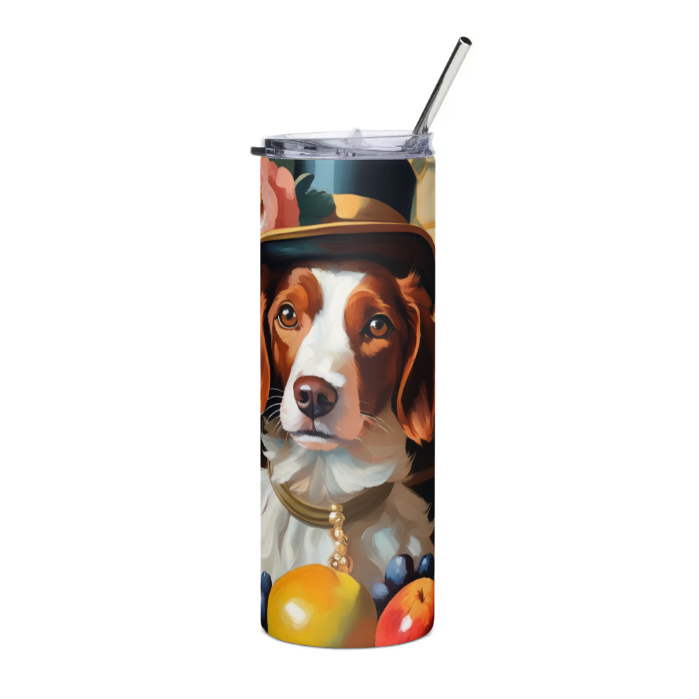 PugMug Custom Brittany Dog Stainless Steel Tumbler