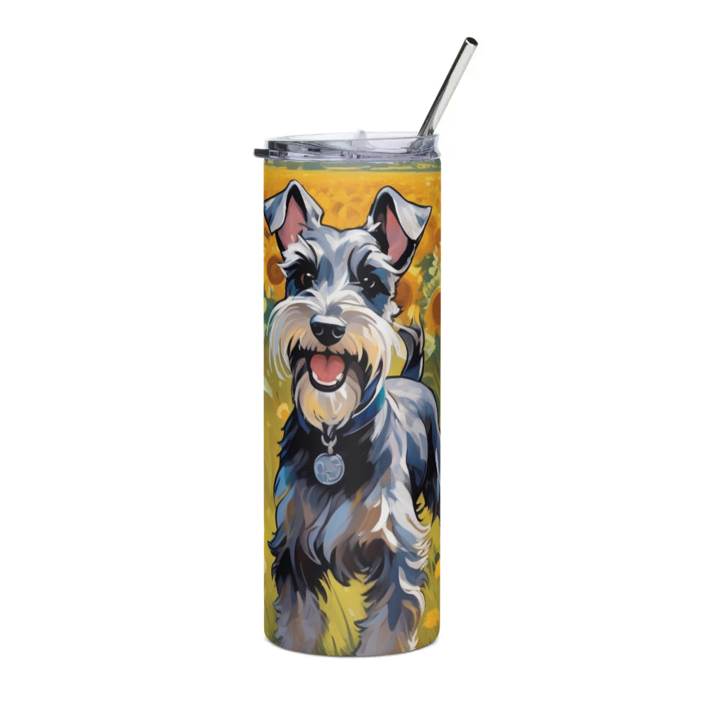 PugMug Custom Miniature Schnauzer Stainless Steel Tumbler