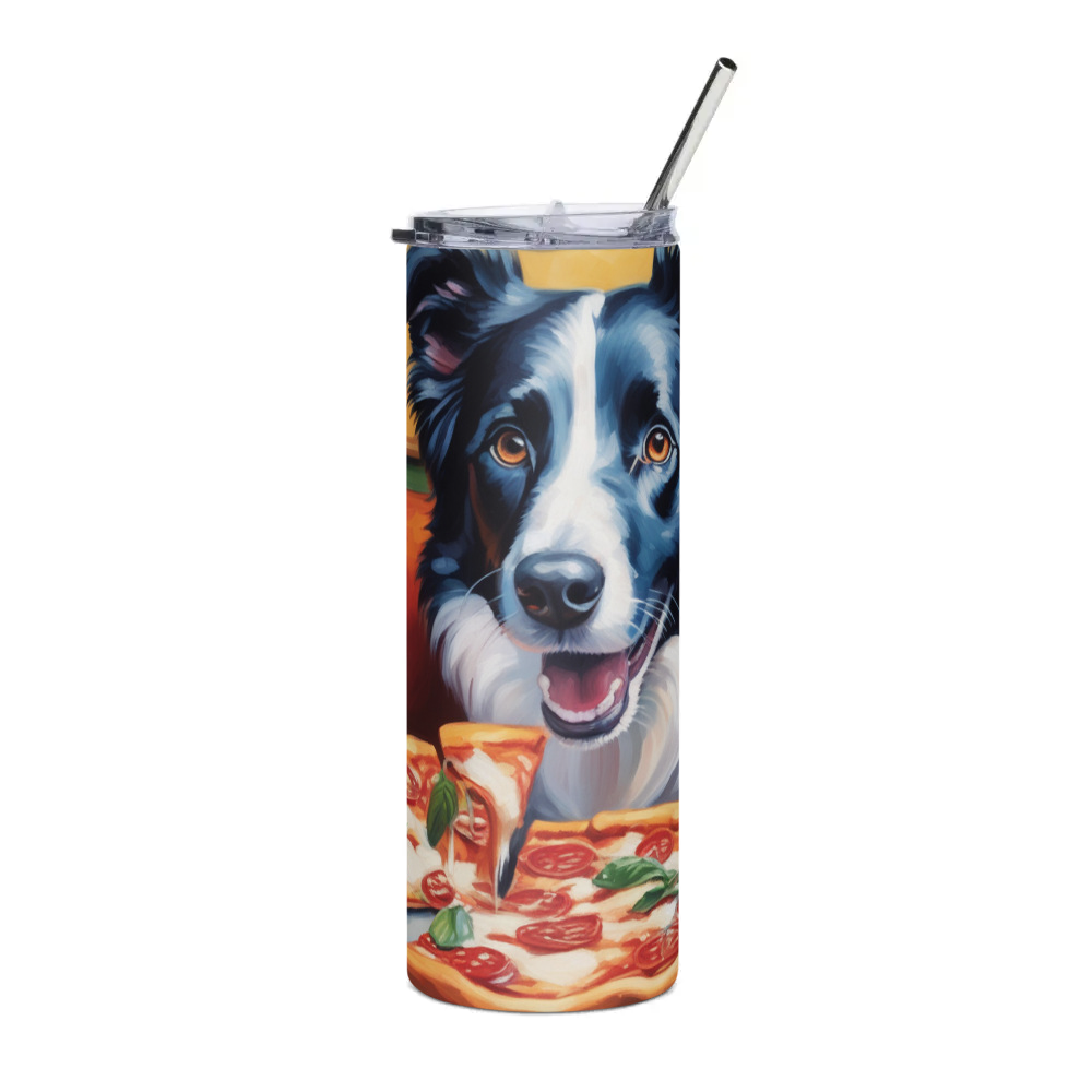 PugMug Custom Border Collie Stainless Steel Tumbler