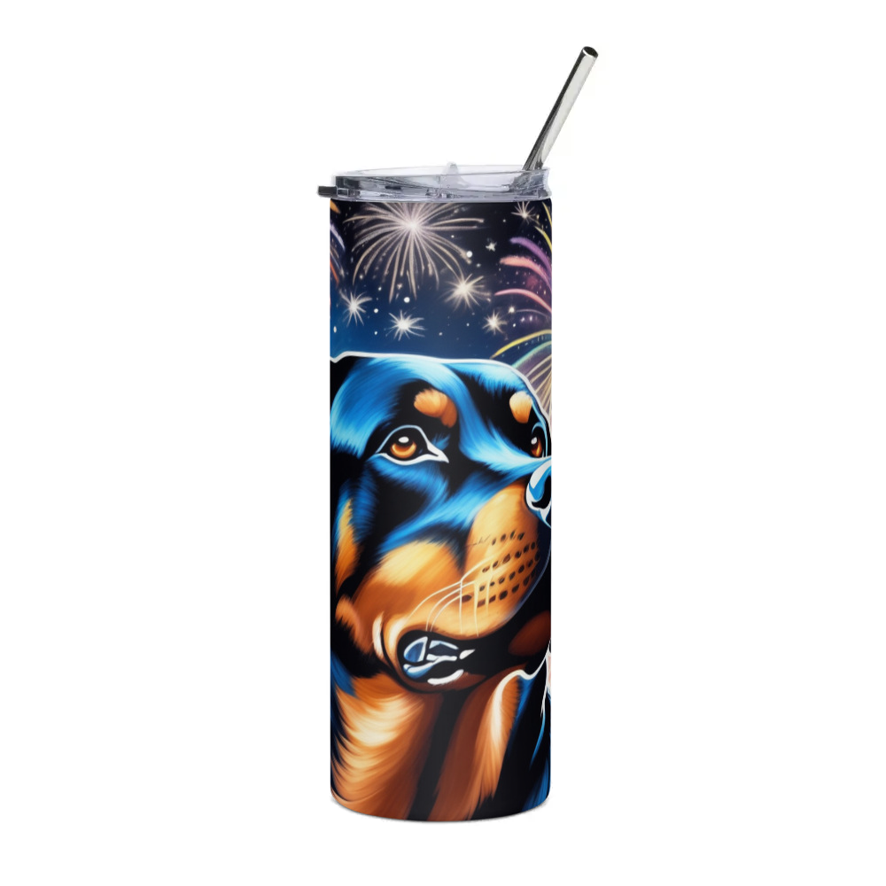 PugMug Custom Rottweiler Stainless Steel Tumbler