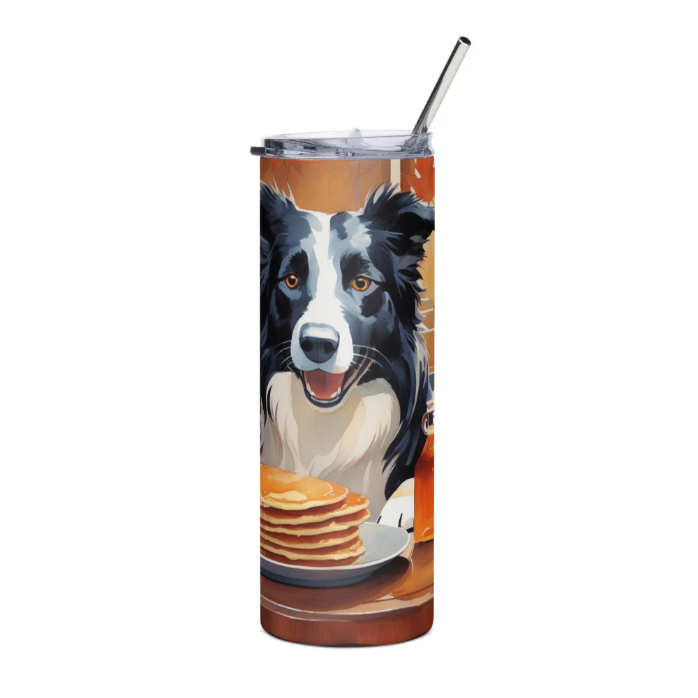 PugMug Custom Border Collie Stainless Steel Tumbler