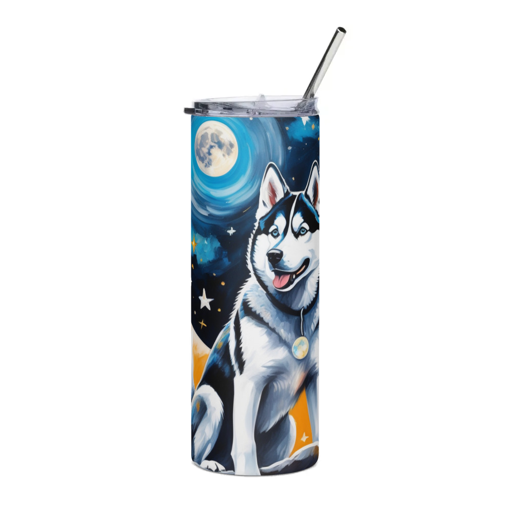 PugMug Custom Siberian Husky Stainless Steel Tumbler