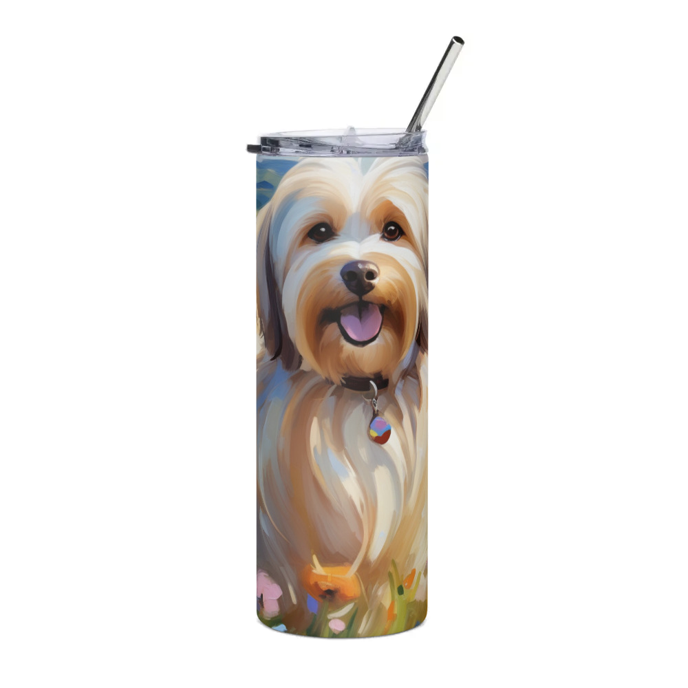 PugMug Custom Tan Havanese Dog Stainless Steel Tumbler