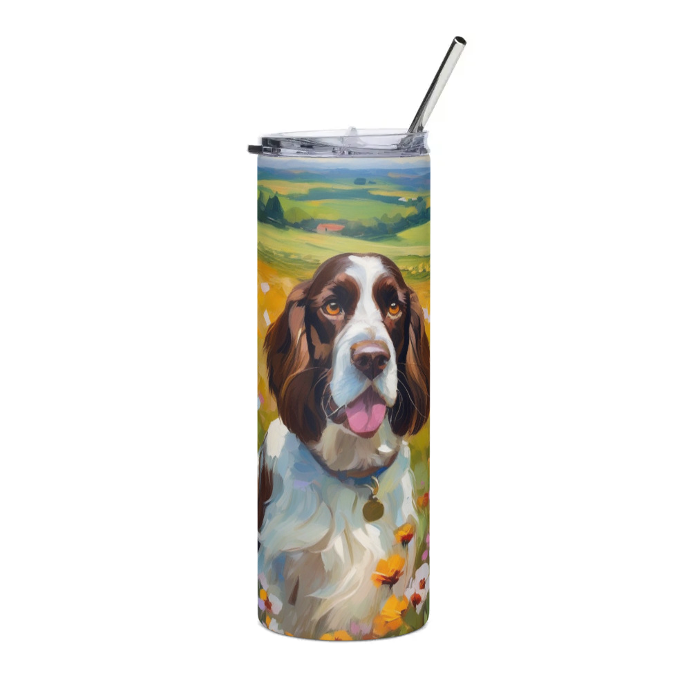 PugMug Custom English Springer Spaniel Stainless Steel Tumbler