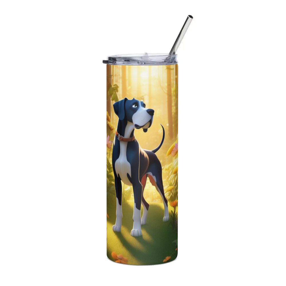 PugMug Custom Great Dane Stainless Steel Tumbler