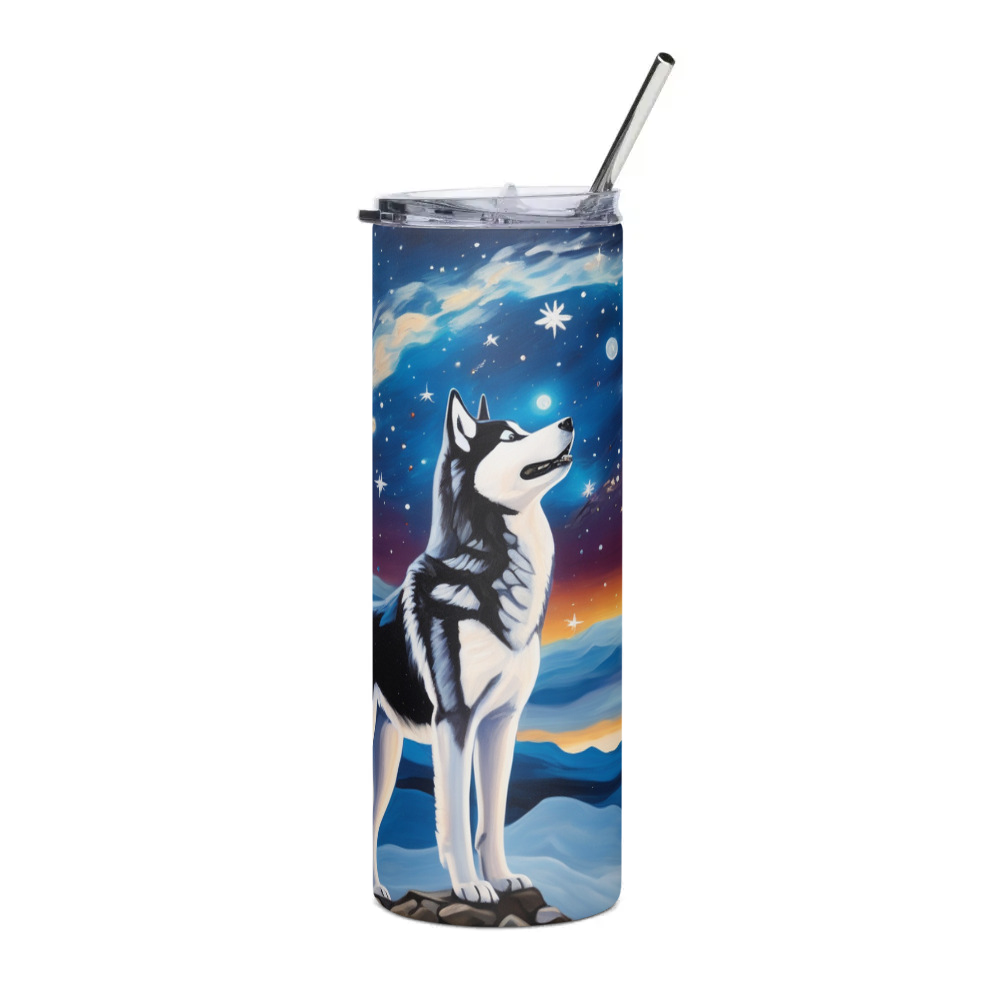 PugMug Custom Siberian Husky Stainless Steel Tumbler