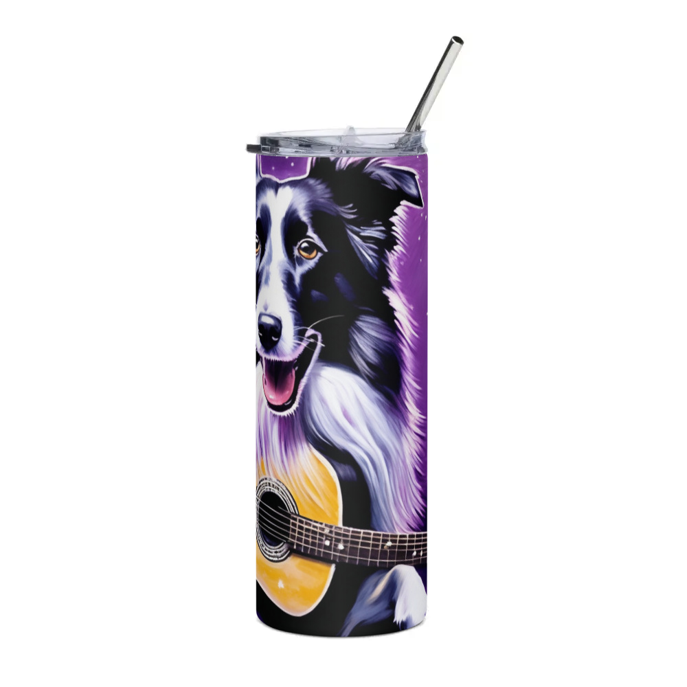 PugMug Custom Collie Stainless Steel Tumbler