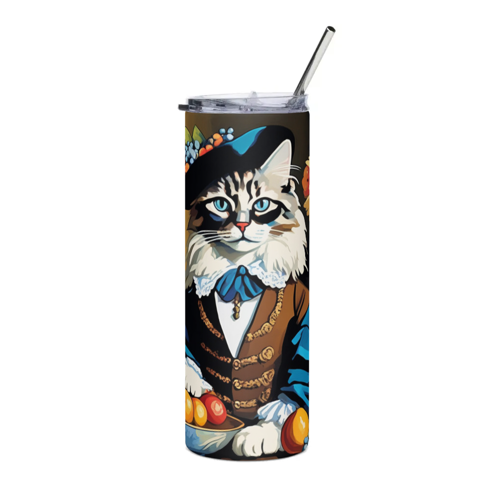 PugMug Custom Tabby Ragdoll Cat Stainless Steel Tumbler