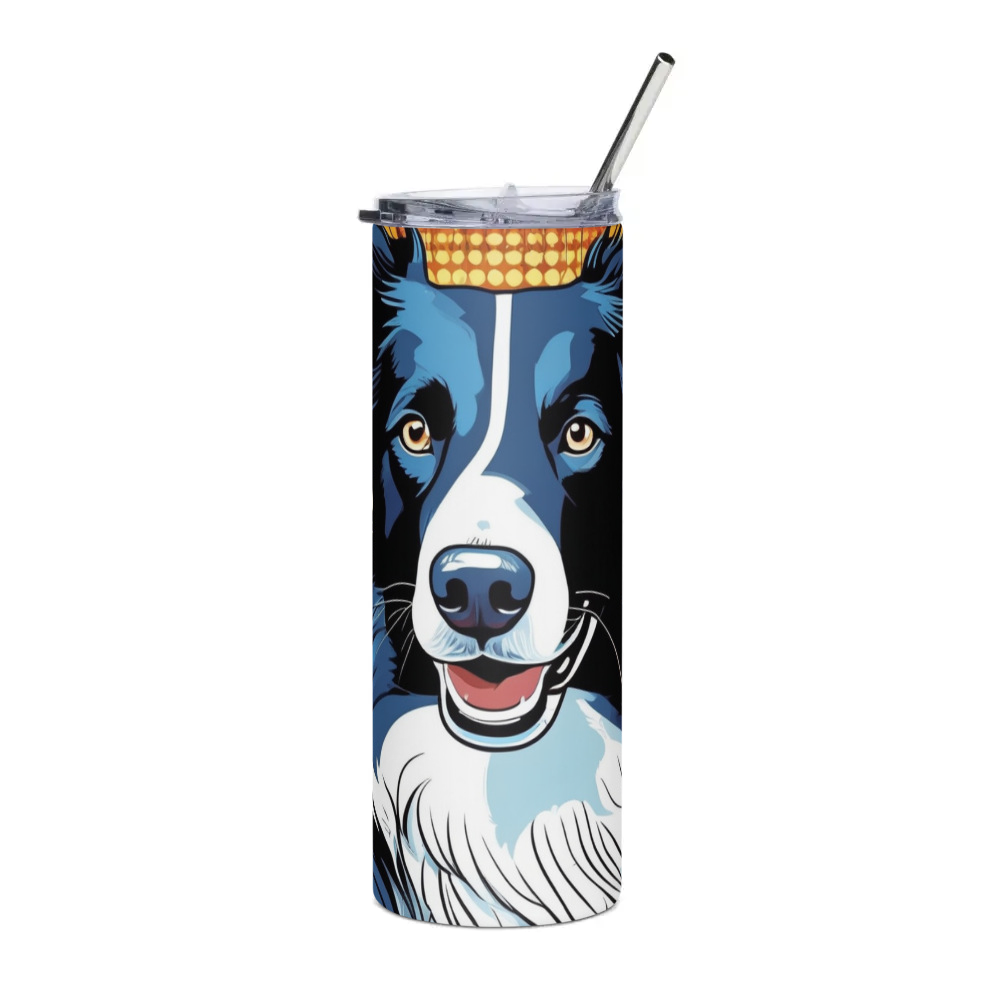 PugMug Custom Border Collie Stainless Steel Tumbler