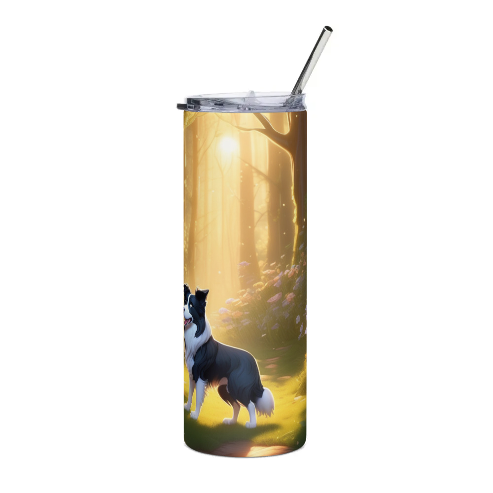 PugMug Custom Border Collie Stainless Steel Tumbler