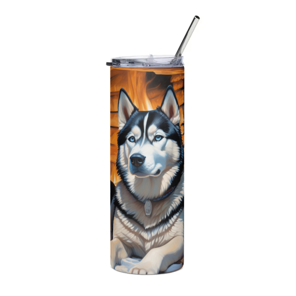 PugMug Custom Siberian Husky Stainless Steel Tumbler