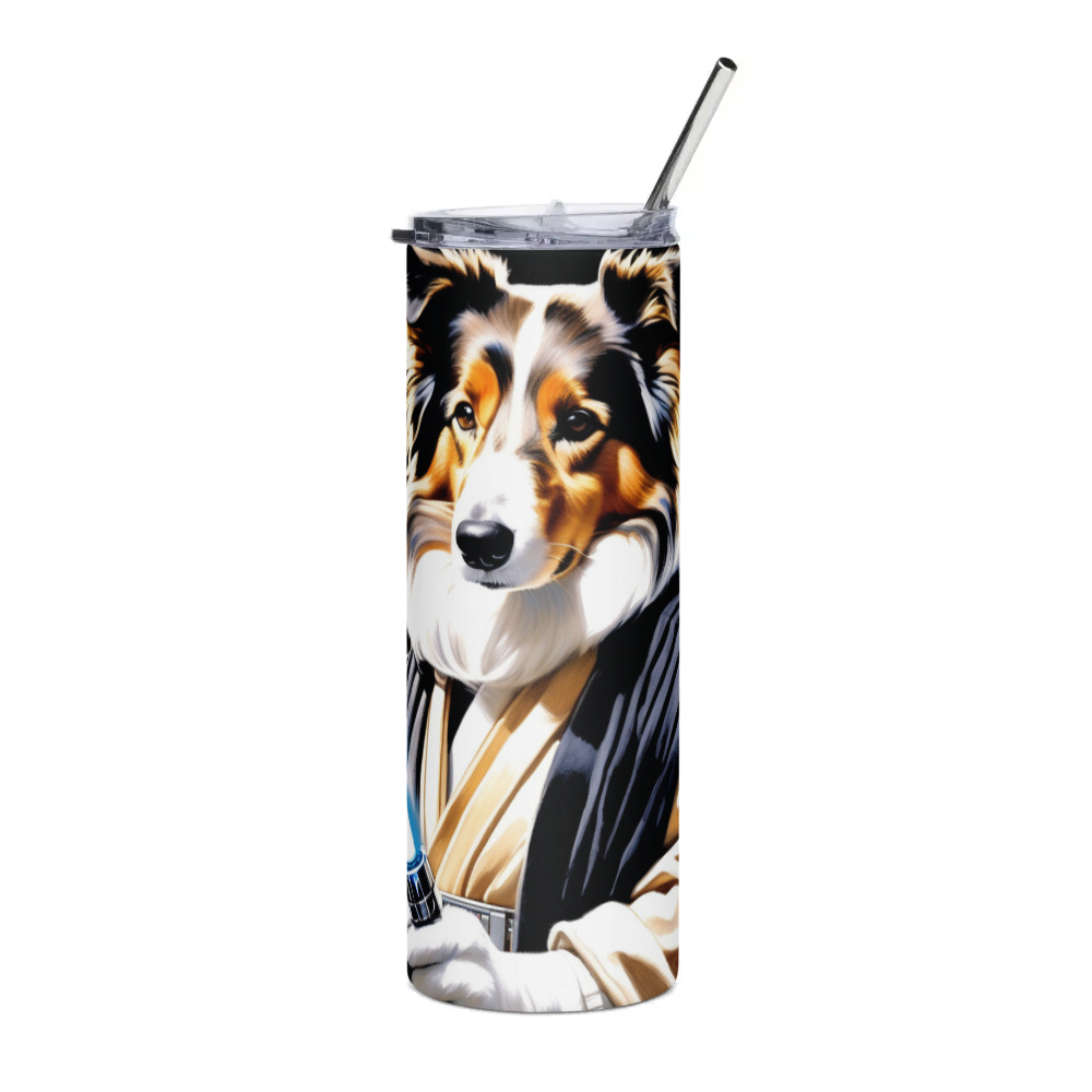 PugMug Custom Collie Stainless Steel Tumbler