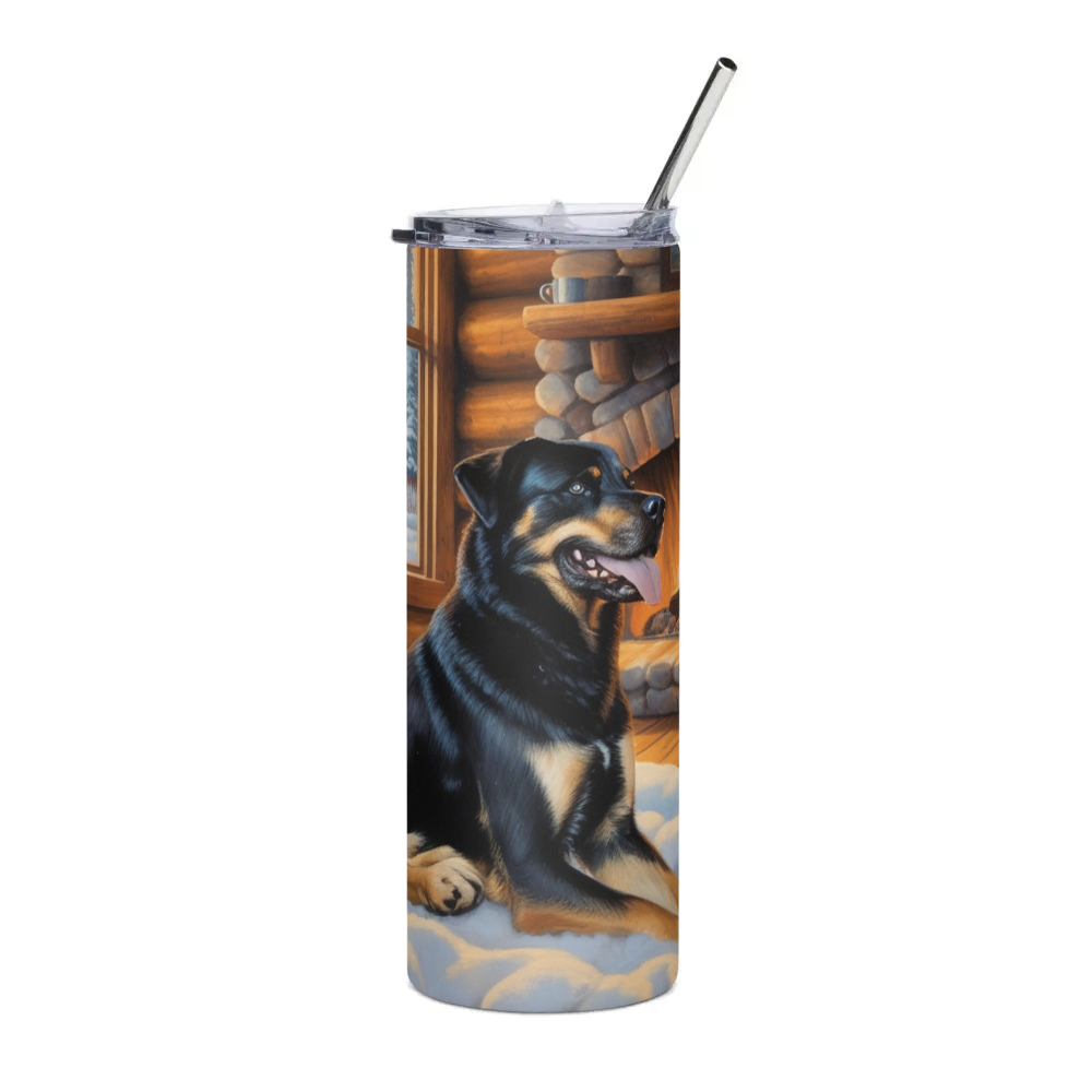 PugMug Custom Blue Stainless Steel Tumbler