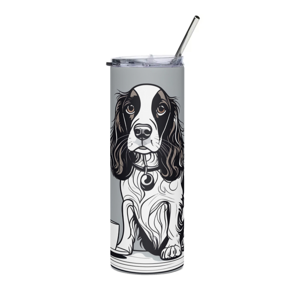 PugMug Custom English Springer Spaniel Stainless Steel Tumbler