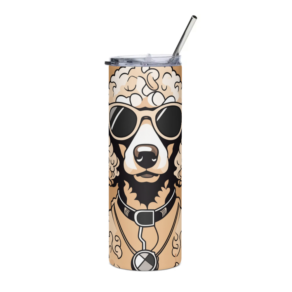 PugMug Custom Tan Poodle Stainless Steel Tumbler