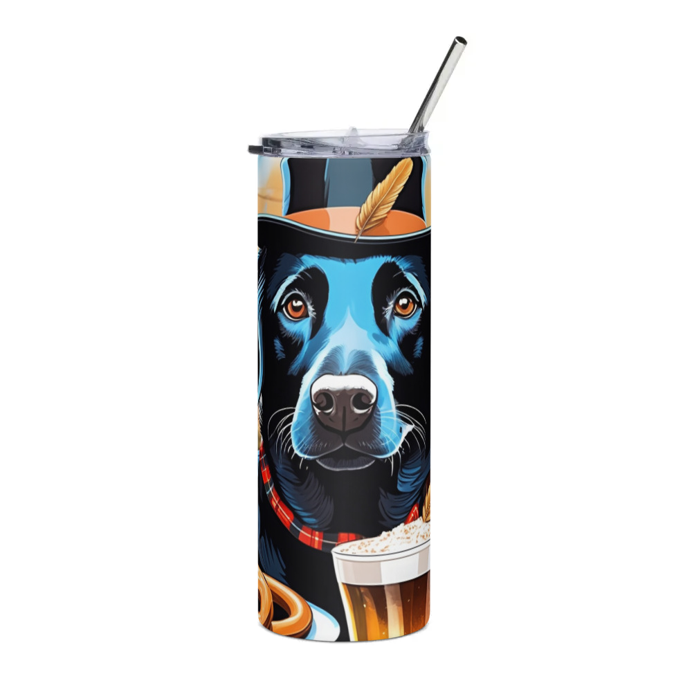 PugMug Custom Black Labrador Retriever Stainless Steel Tumbler