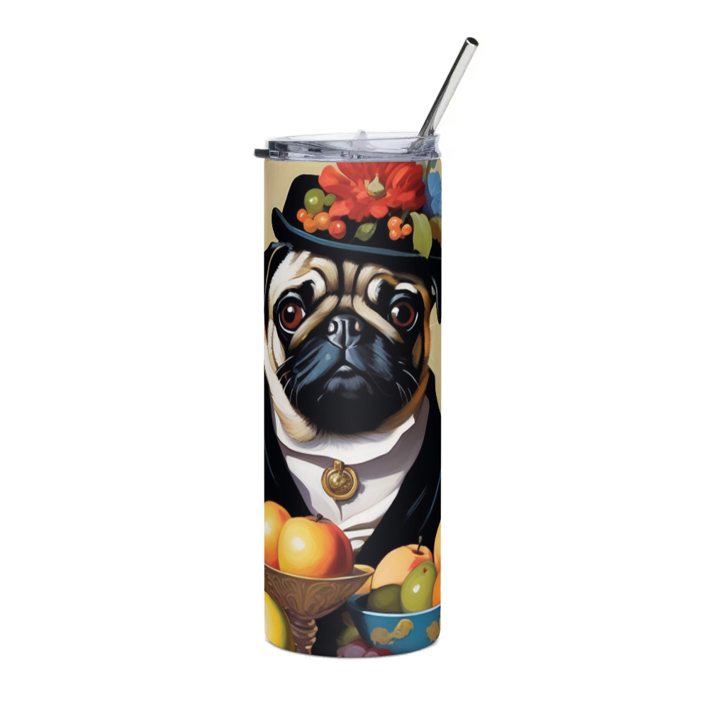 PugMug Custom Pug Stainless Steel Tumbler