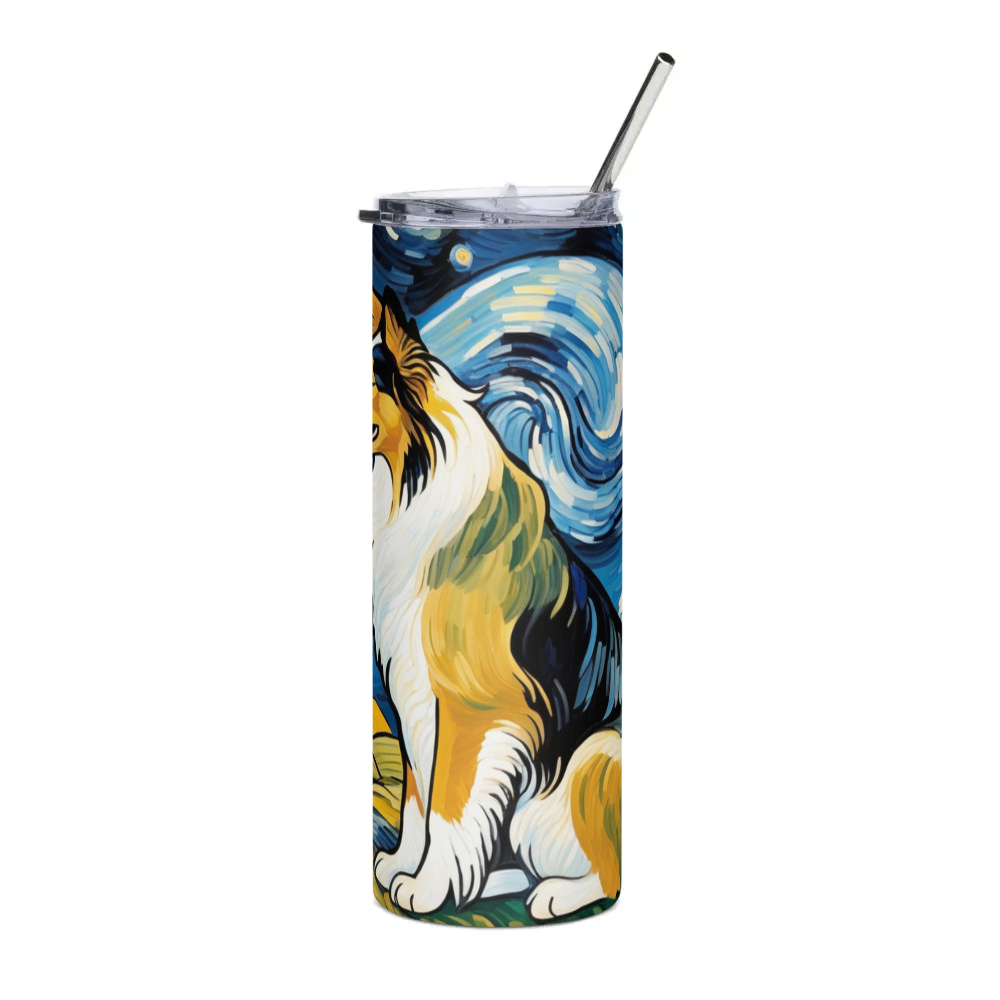 PugMug Custom Collie Stainless Steel Tumbler