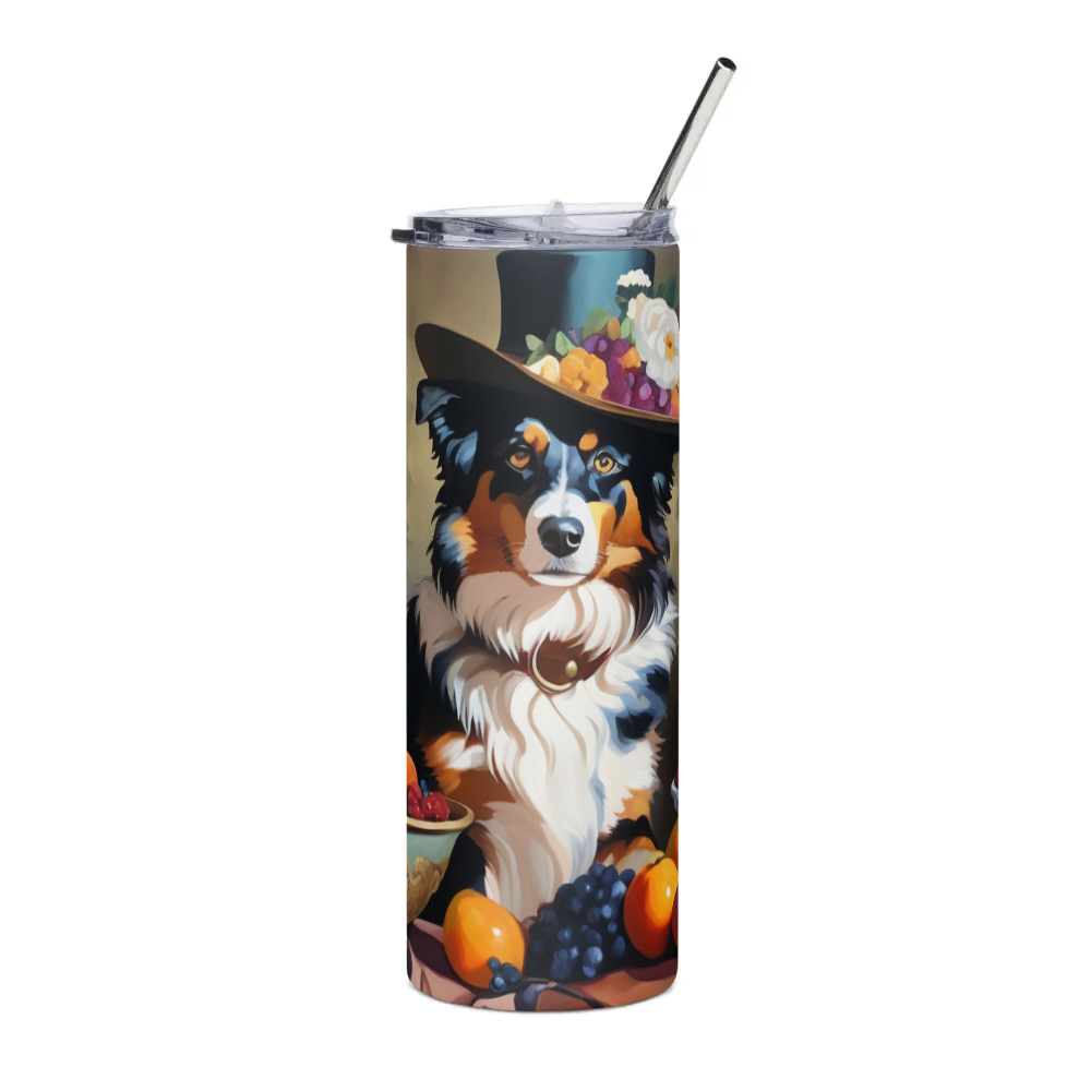 PugMug Custom Australian Shepherd Dog Stainless Steel Tumbler