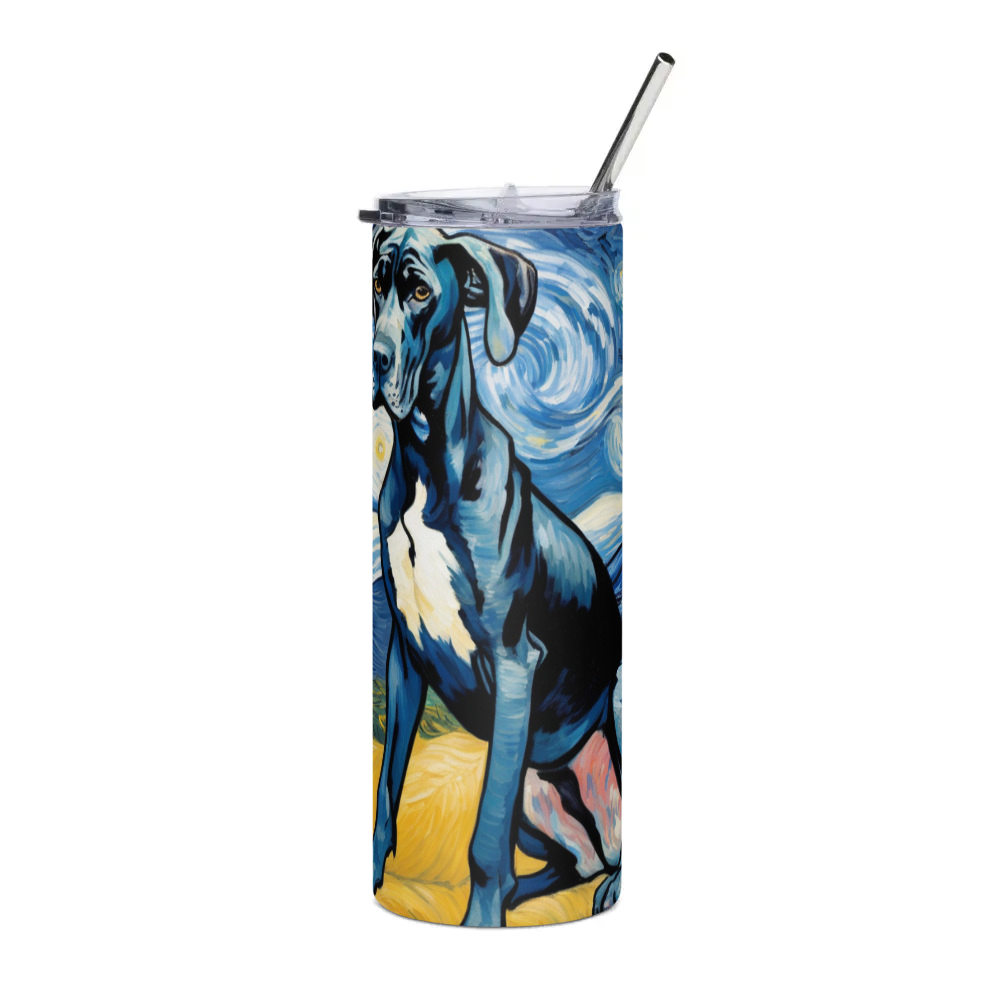 PugMug Custom Great Dane Stainless Steel Tumbler