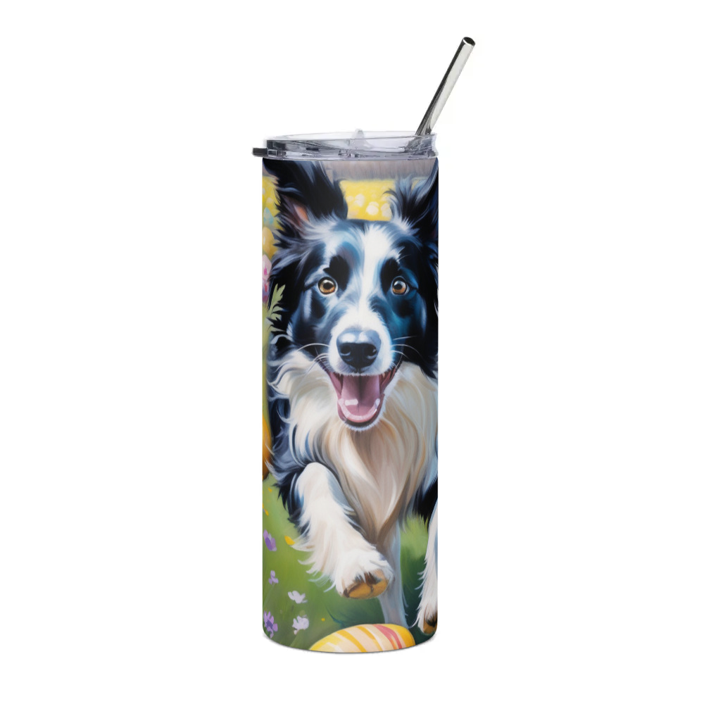 PugMug Custom Border Collie Stainless Steel Tumbler
