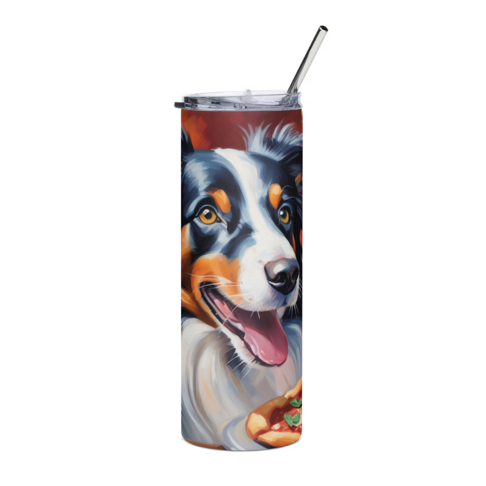 PugMug Custom Border Collie Stainless Steel Tumbler