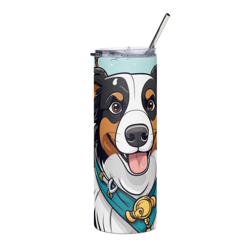 PugMug Custom Border Collie Stainless Steel Tumbler