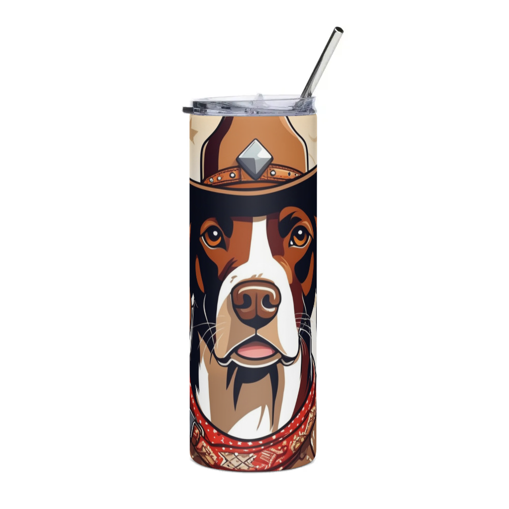 PugMug Custom Pointer Dog Stainless Steel Tumbler