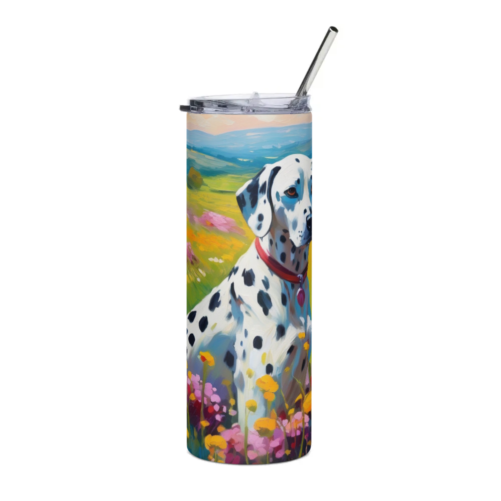 PugMug Custom Dalmatian Stainless Steel Tumbler