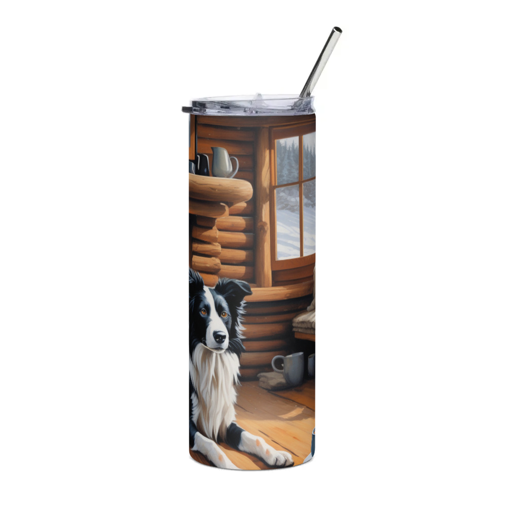 PugMug Custom Border Collie Stainless Steel Tumbler