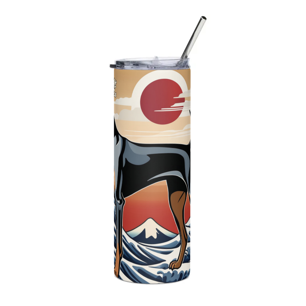 PugMug Custom Doberman Pinscher Stainless Steel Tumbler