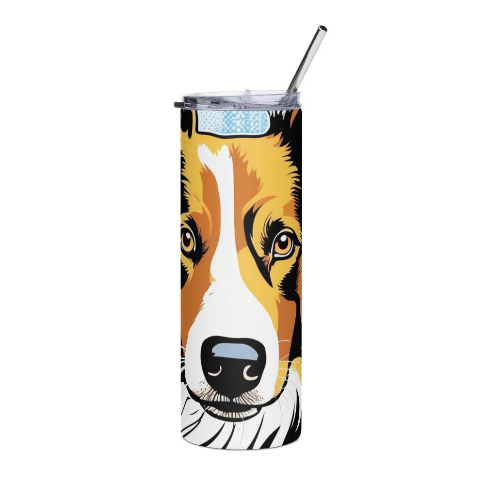 PugMug Custom Border Collie Stainless Steel Tumbler