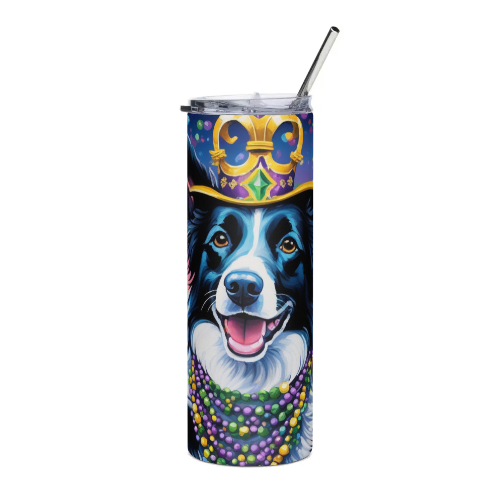 PugMug Custom Border Collie Stainless Steel Tumbler