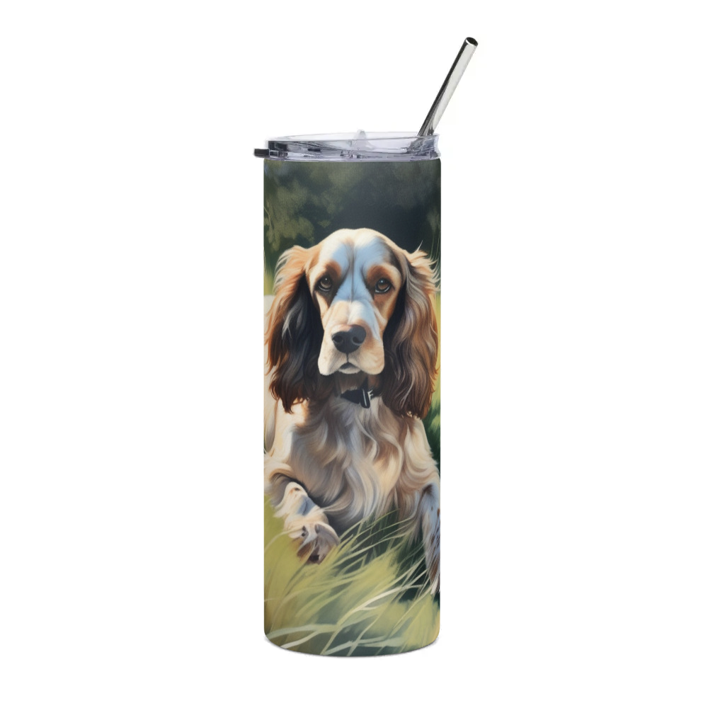 PugMug Custom English Cocker Spaniel Stainless Steel Tumbler