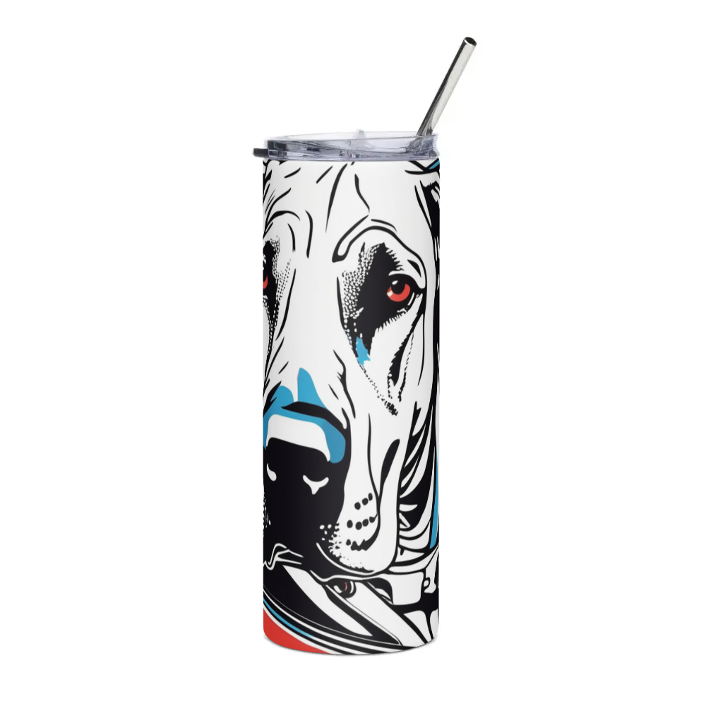 PugMug Custom Great Dane Stainless Steel Tumbler