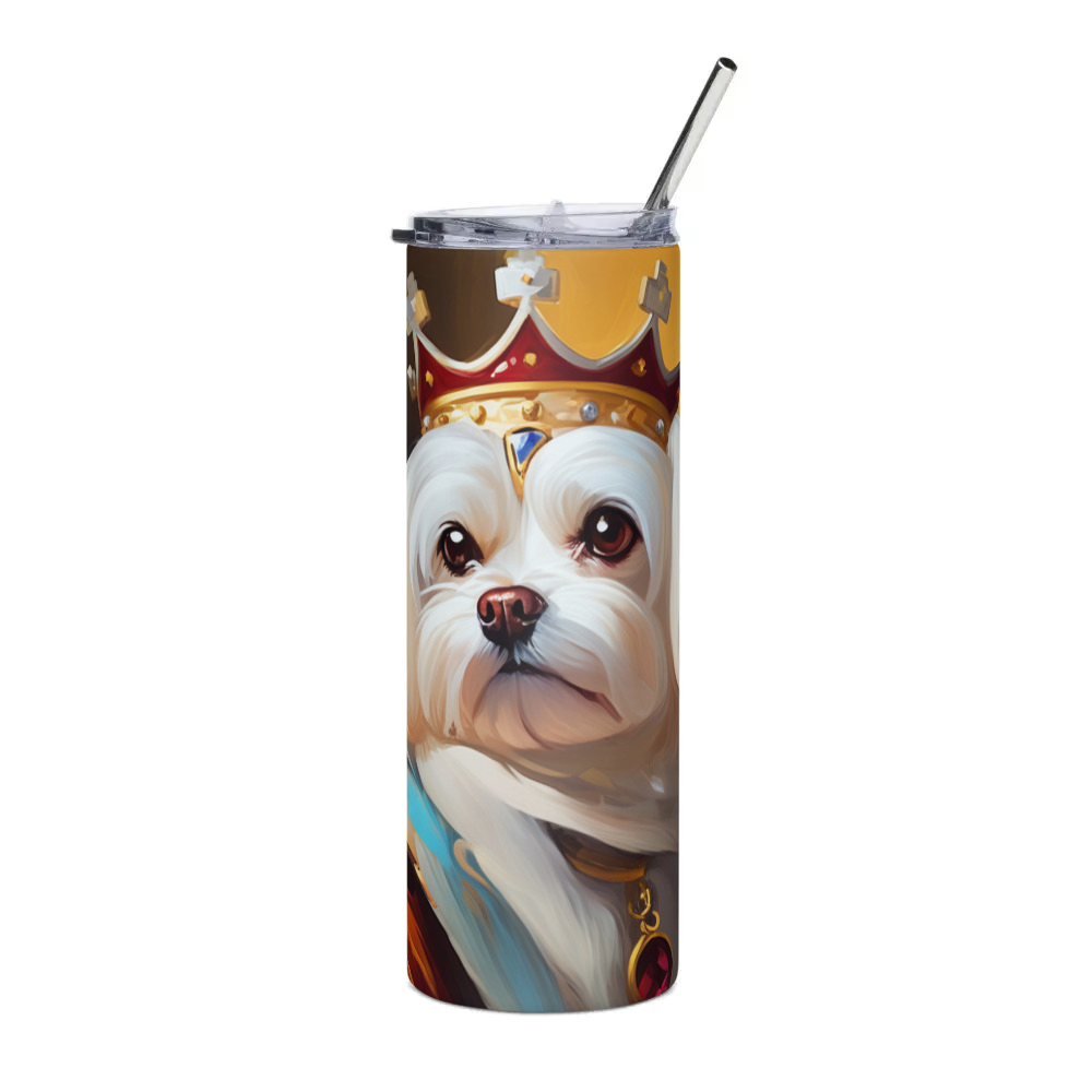 PugMug Custom Maltese Dog Stainless Steel Tumbler