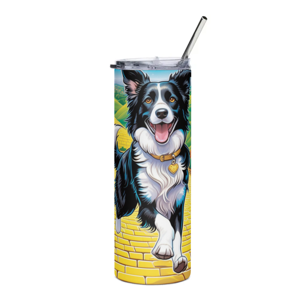 PugMug Custom Border Collie Stainless Steel Tumbler