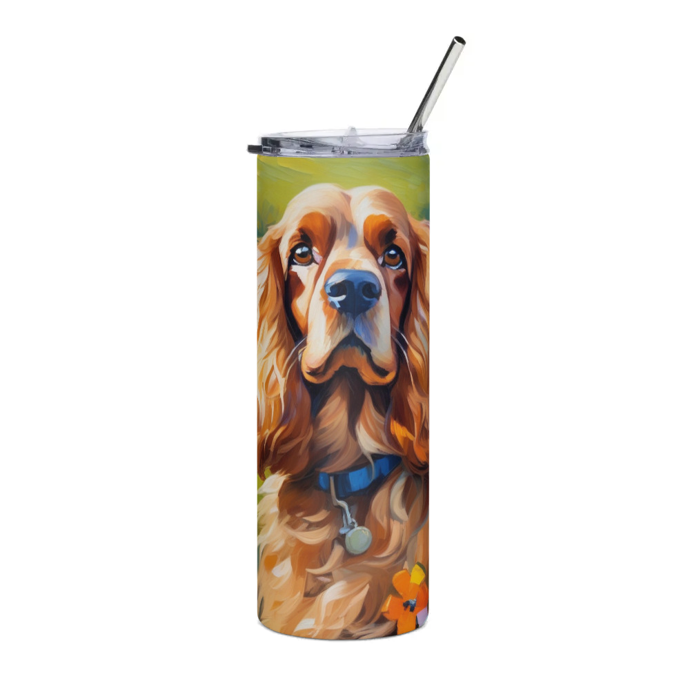 PugMug Custom Cocker Spaniel Stainless Steel Tumbler