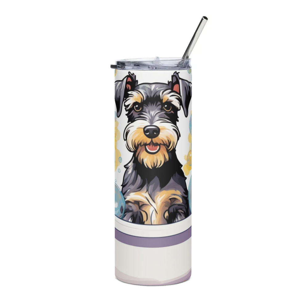 PugMug Custom Miniature Schnauzer Stainless Steel Tumbler