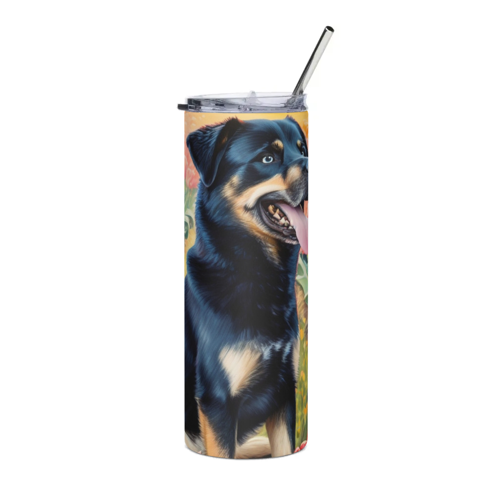 PugMug Custom Blue Stainless Steel Tumbler