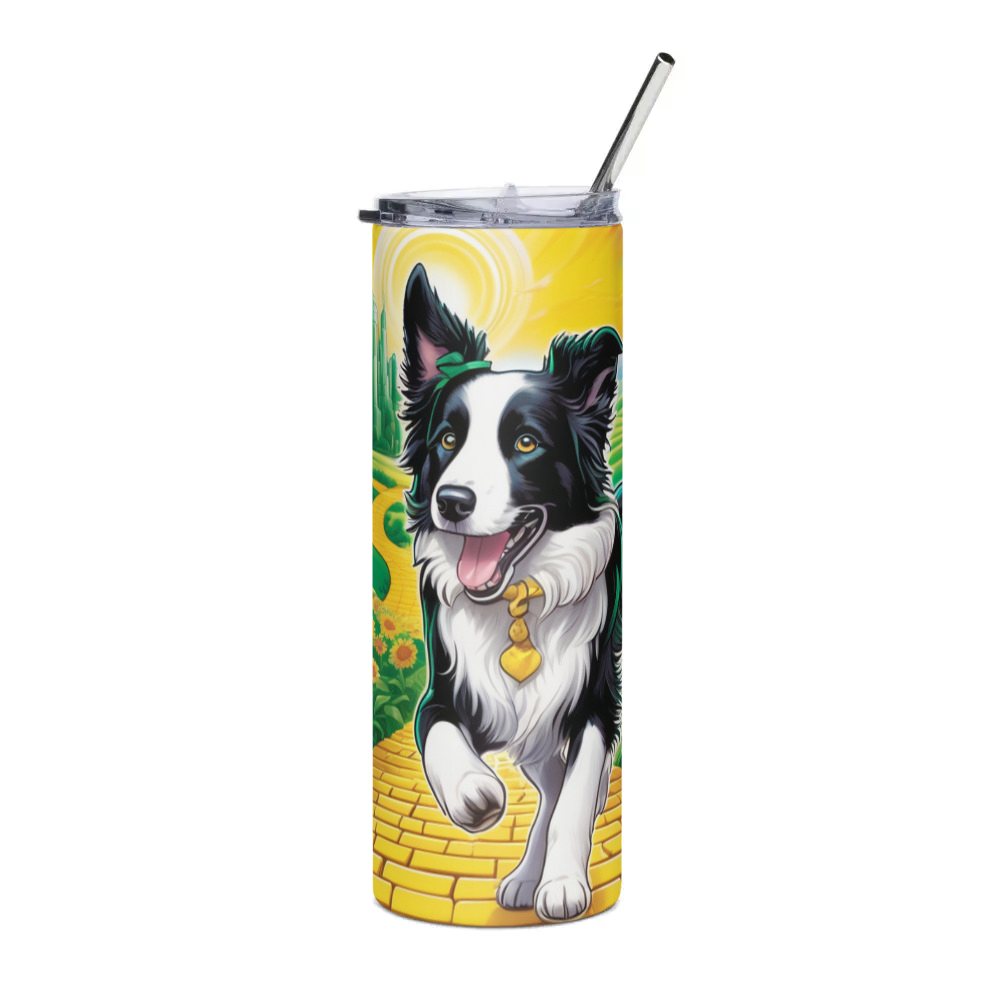 PugMug Custom Border Collie Stainless Steel Tumbler