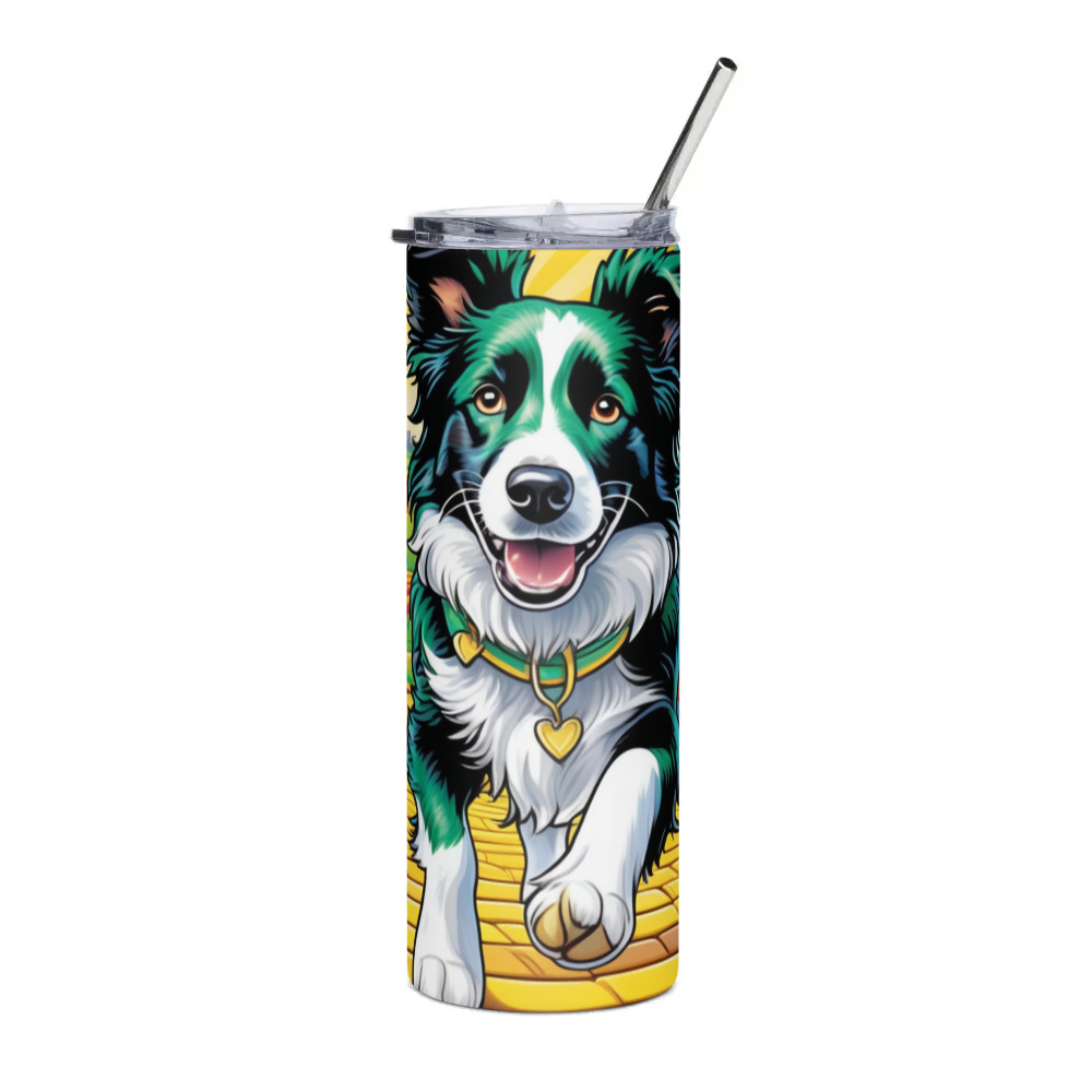 PugMug Custom Border Collie Stainless Steel Tumbler