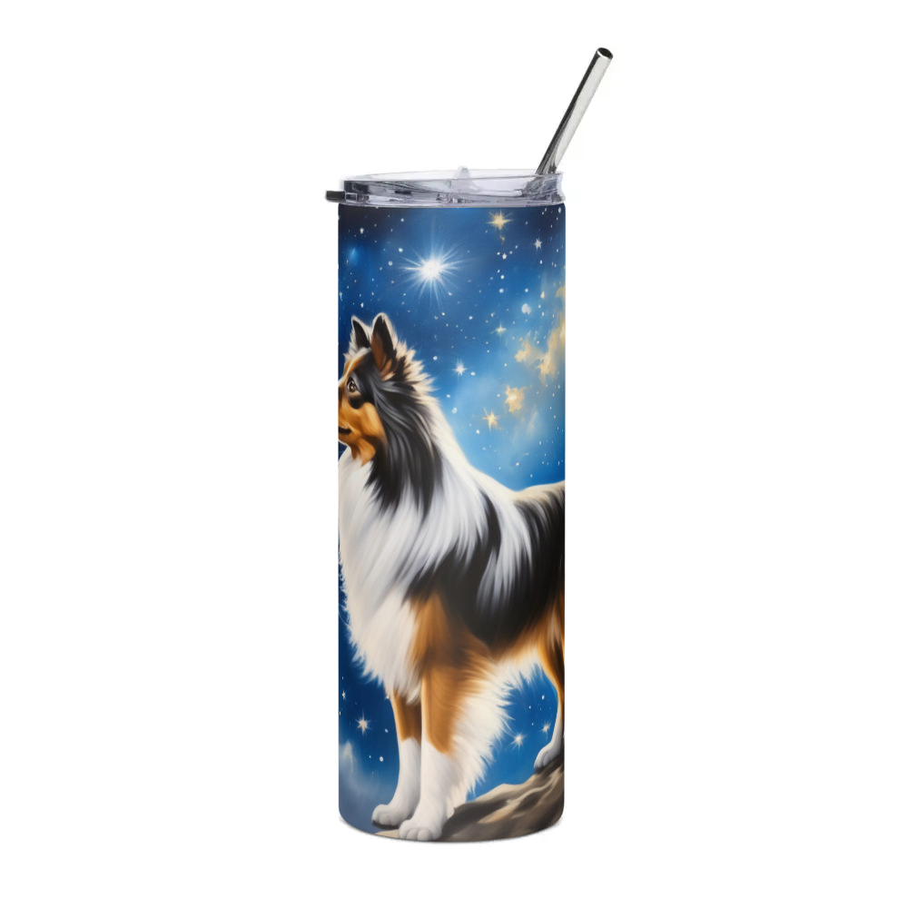 PugMug Custom Shetland Sheepdog Stainless Steel Tumbler