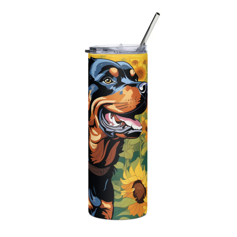 PugMug Custom Rottweiler Stainless Steel Tumbler