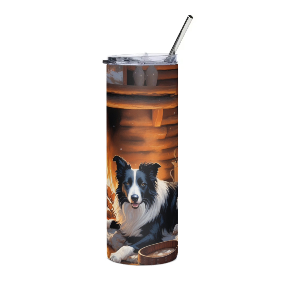 PugMug Custom Border Collie Stainless Steel Tumbler