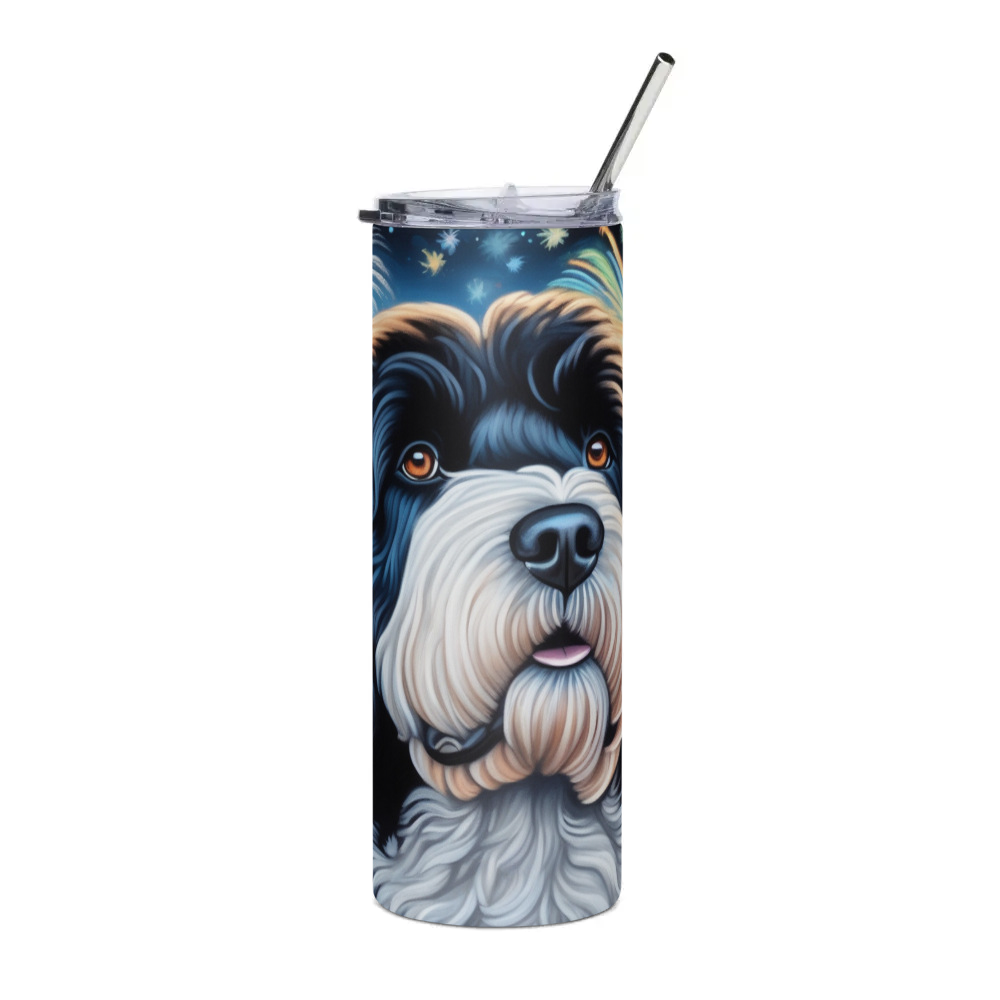 PugMug Custom Portuguese Water Dog Stainless Steel Tumbler
