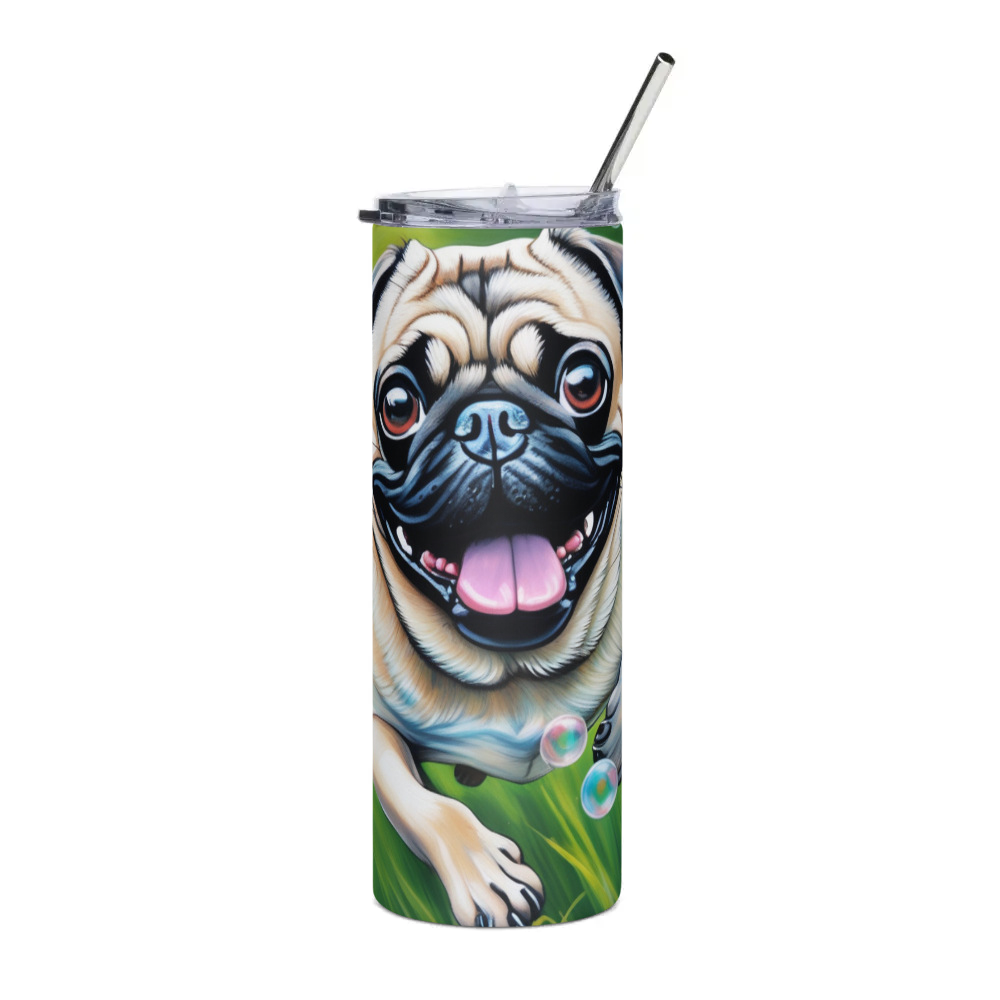 PugMug Custom Pug Stainless Steel Tumbler