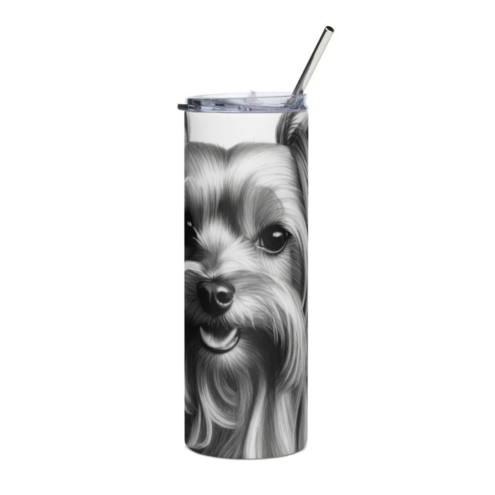 PugMug Custom Yorkshire Terrier Stainless Steel Tumbler